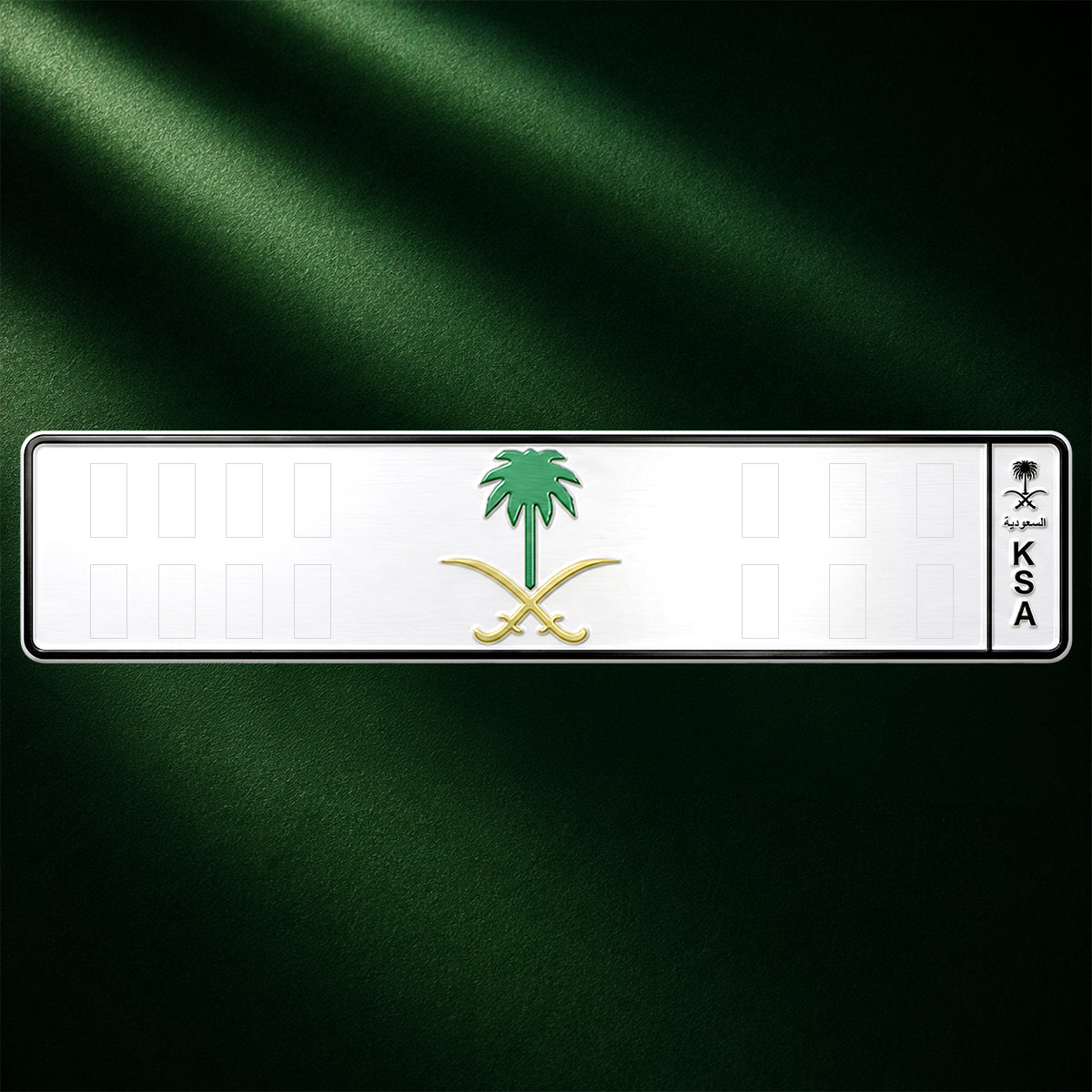 Large Colored Emblem License Plate